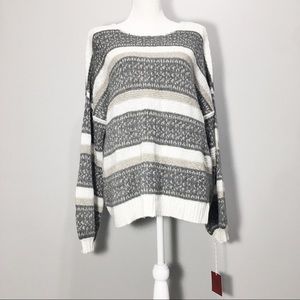 MASSIMO SUPPLY CO sweater size XXL Strip gray